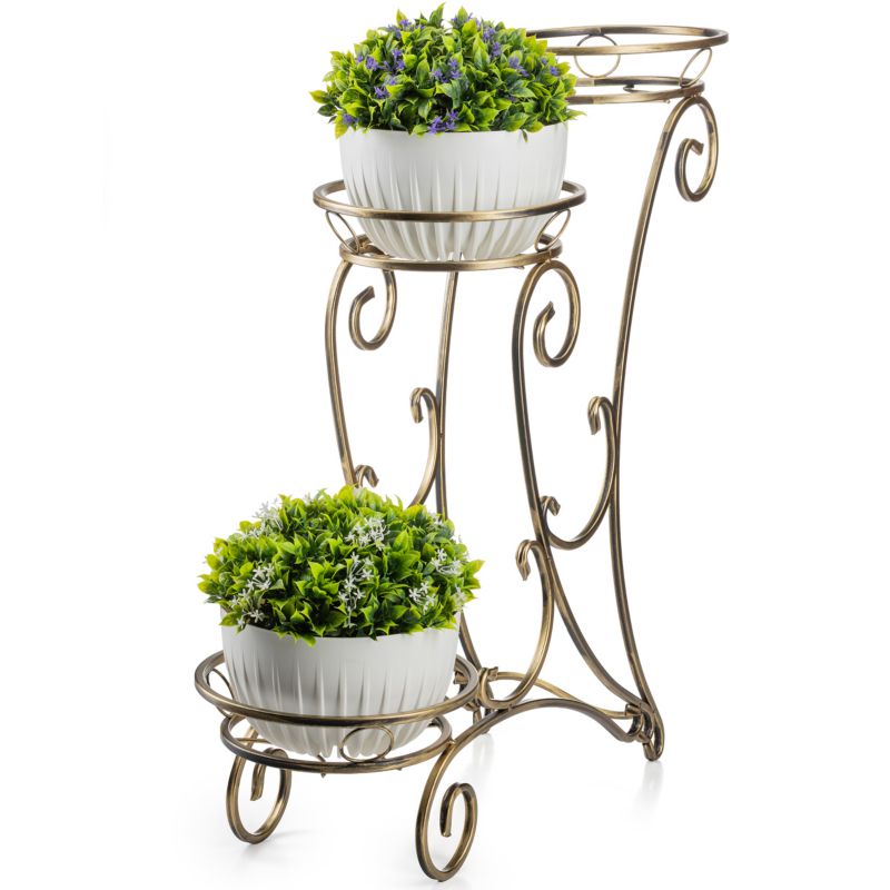 Kwietnik Dąstal Metalowy Złoty 79x28x79 szt.