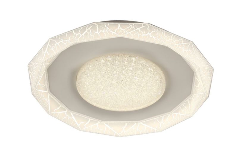 Lampa sufitowa wisząca Rabalux Siren biała wym: 9 x 48,5 x 48,5 cm wbudowany LED 50W 1 szt.