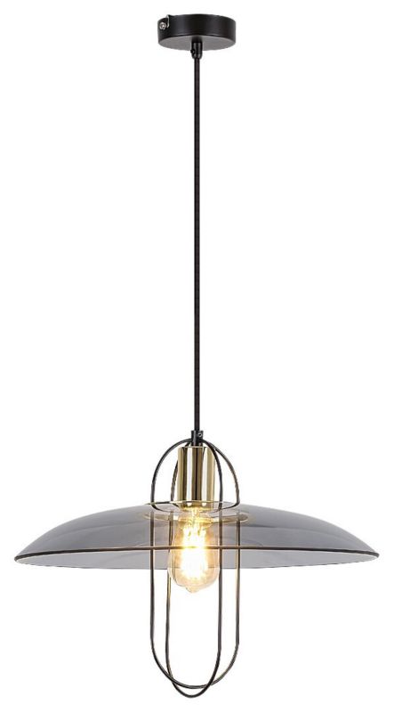 Lampa wisząca Rabalux Vida 0004 czarna-kolor dymny industrialna 1xE27 x 1 szt.