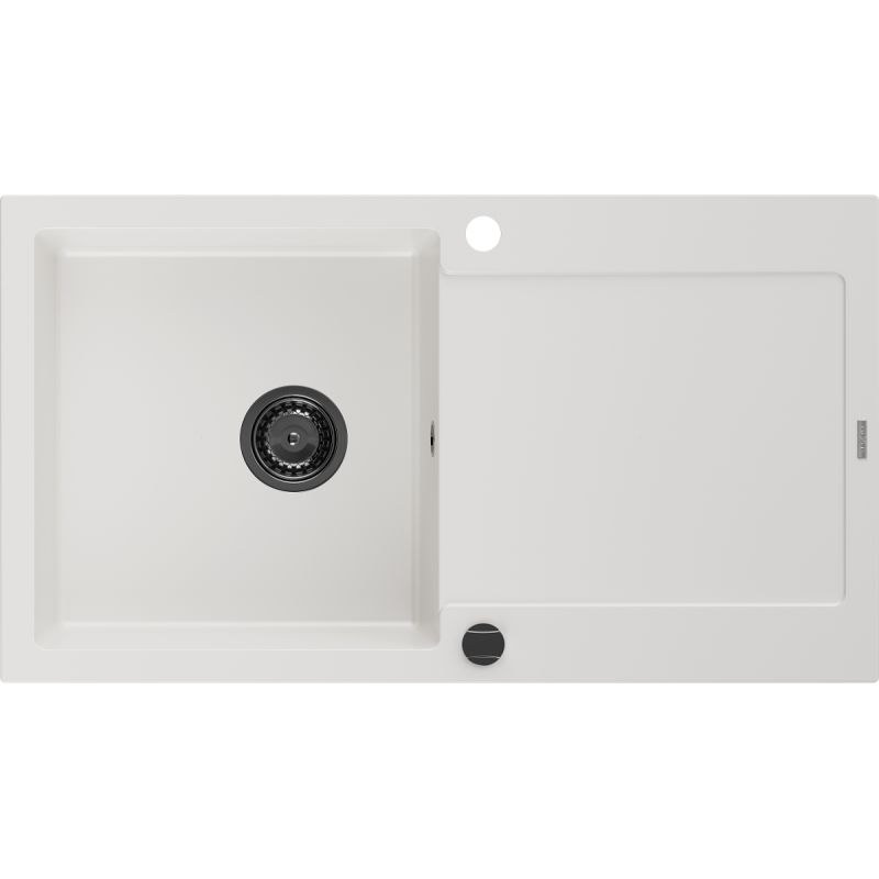 Zlewozmywak wpuszczany Mexen Leo 1-komorowy czarny 900x500 mm - 6501901010-77 1 szt.