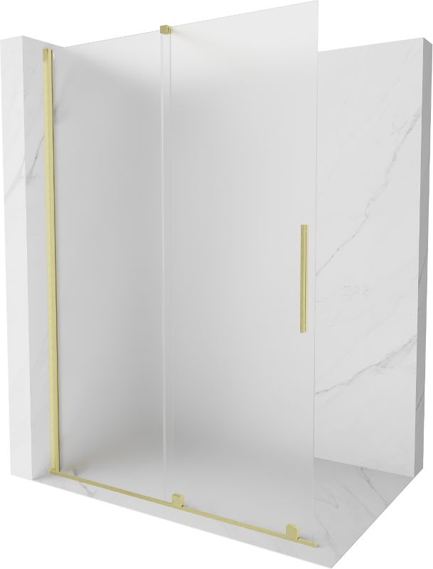 Ścianka prysznicowa Mexen Velar złoty szczotkowany 140x200 cm 871-140-000-33-55 1 szt.