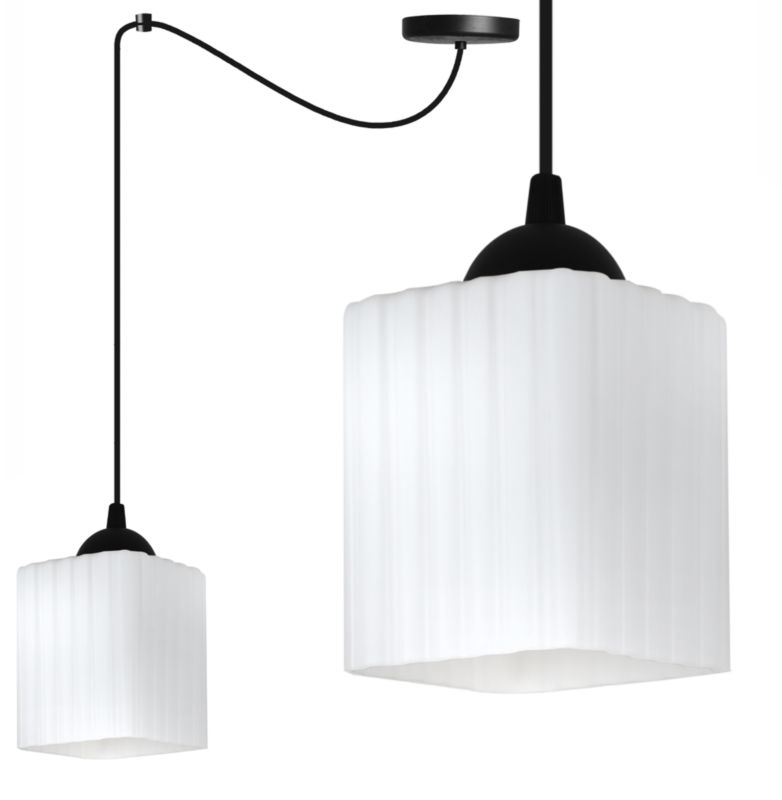 Lampa sufitowa wisząca Light Home LH Riffle Pająk 1x E27 60W czarny/biały 1szt.