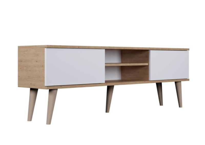 Szafka RTV Kocot Meble TORONTO 160 dąb artisan/biała 1 szt.