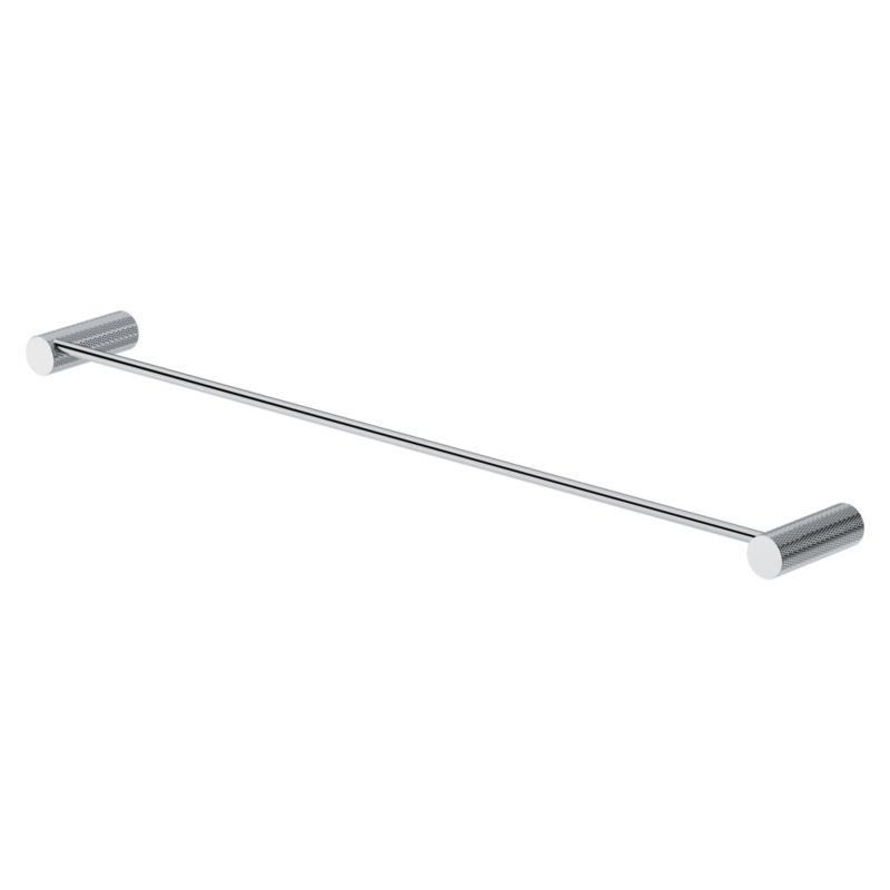 Drążek na ręcznik Cersanit Zen chrom, stal nierdz., 60 cm, radełkowane uchwyty 1 szt.