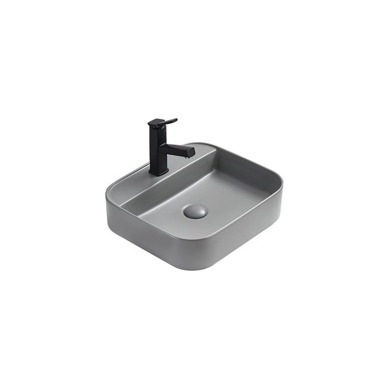 Umywalka nablatowa Mexen Sofia szary mat 50x40 cm 1 szt.