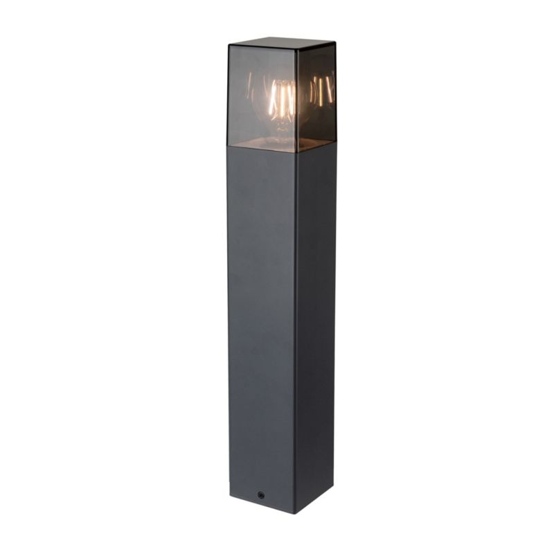 Lampa ogrodowa LED XUDO 50cm Stojąca E27 IP44 Czarna Kwadratowa 1 szt.