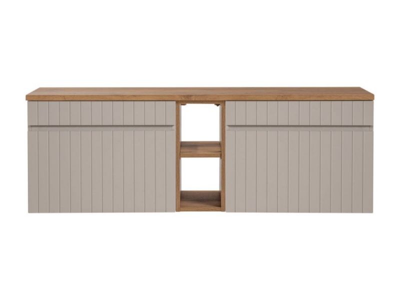 Szafka Comad pod umywalkę nablatową ICONIC CASHMERE 60cm + ICONIC CASHMERE 60cm zestaw z blatem 1 szt