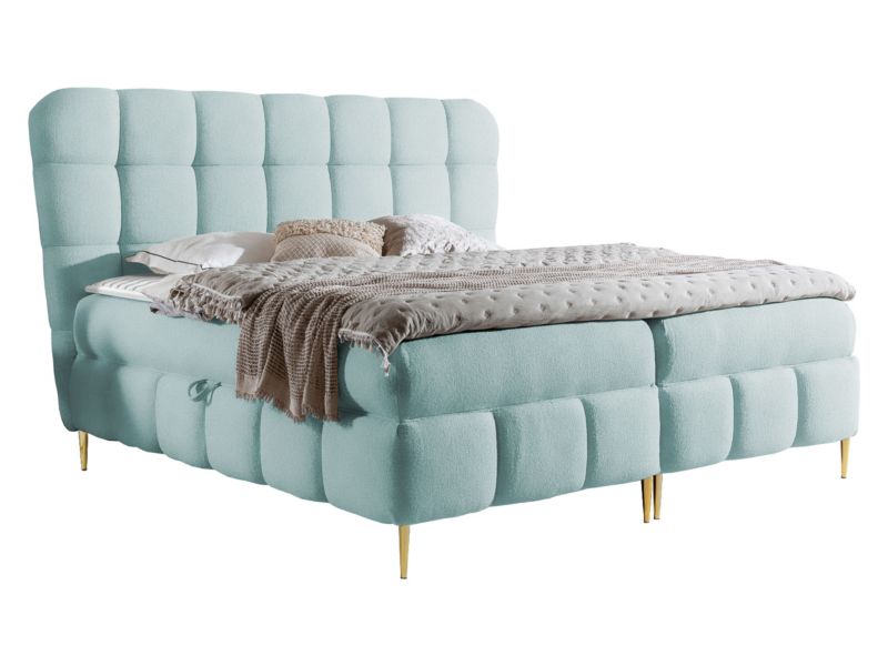 Łóżko kontynentalne MIRJAN 24 Lolly 180x200 lazurowy 1 szt.