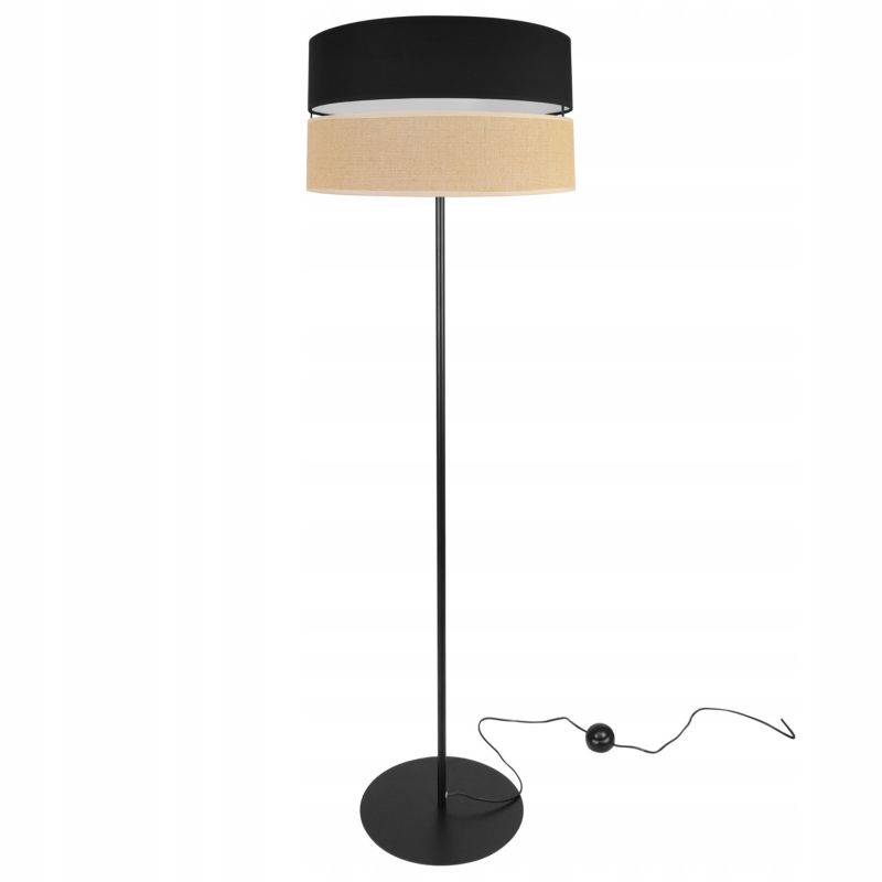 Lampa podłogowa stojąca Light Home LH Juta 1x E27 60W 40cm metal czarny 1szt.