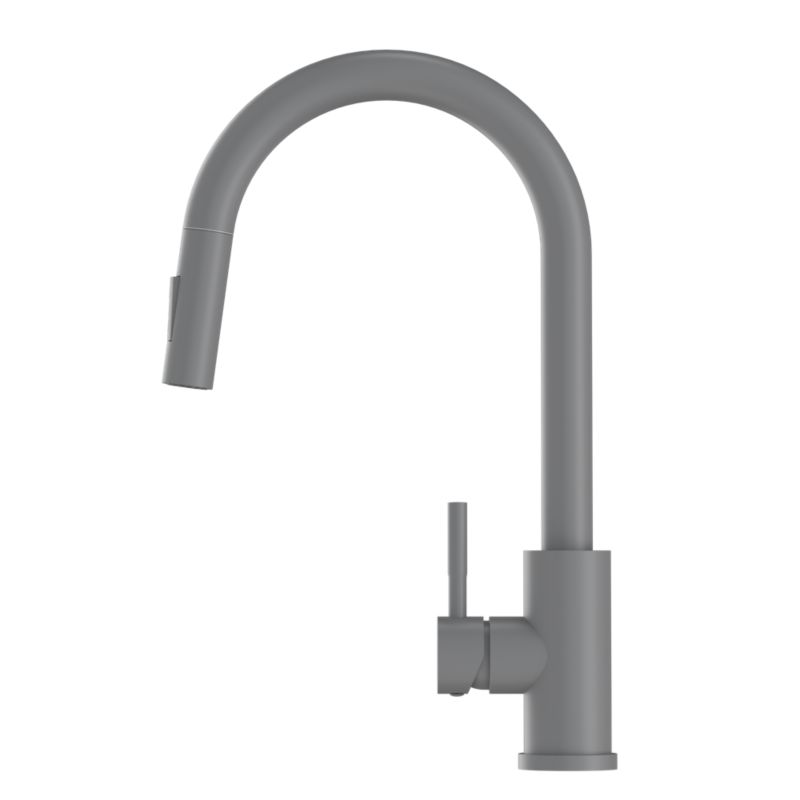 Bateria kuchenna Granitan loseto szara z wyciąganą wylewką 1 szt.