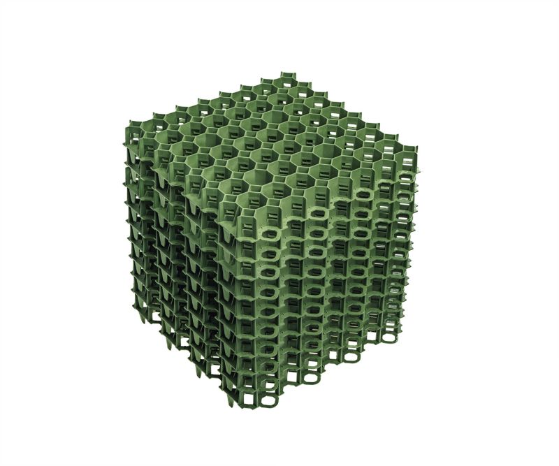 ZESTAW 10szt kratka trawnikowa 500x500x50 ZIELONA