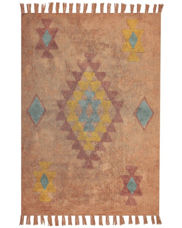 Dywan bawełniany 160 x 230 cm pomarańczowy Igdir 1 szt.