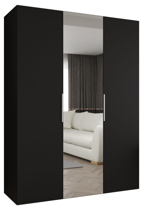 Szafa uchylna Abiks MARBELLA 2 150 wys 202 cm Czarny + Kaszmir 1 szt