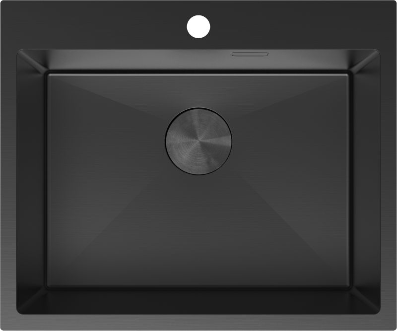 Zlewozmywak wpuszczany Mexen Solix czarny 600 x 500 mm 1-komorowy 1 szt.