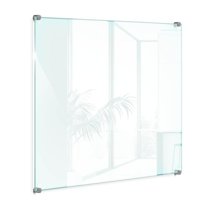 Panel Szklany Kuchenny Kwadratowy Wallfluent 60x60 Transparentny Z Mocowaniem 1 szt.
