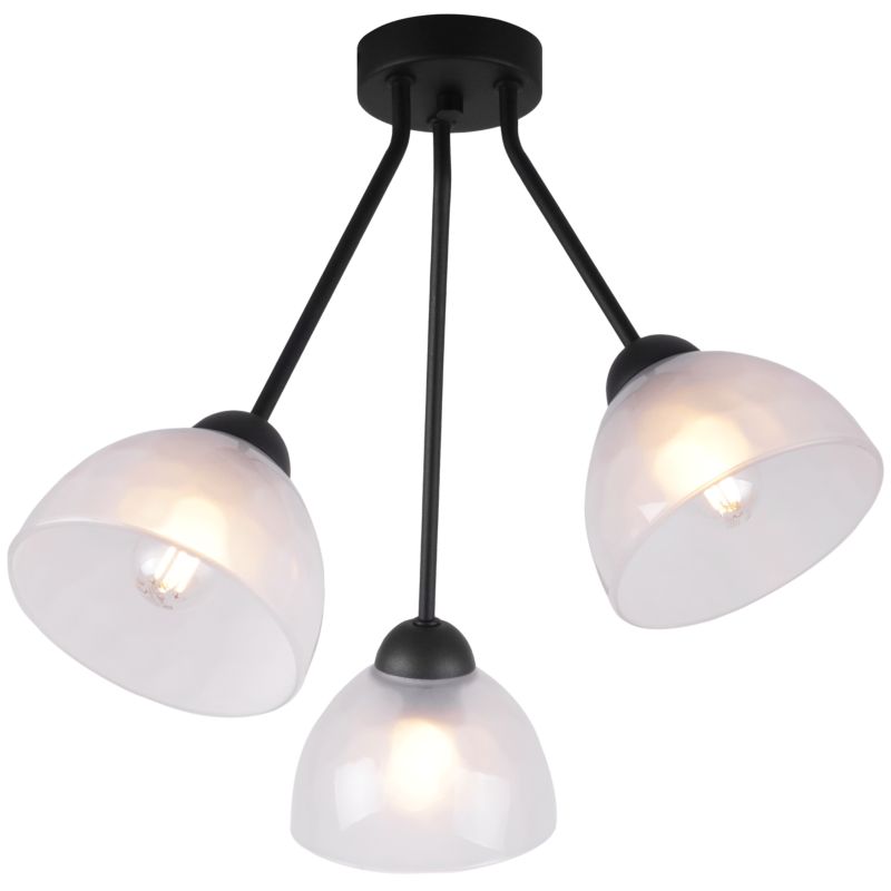 Lampa sufitowa wisząca Light Home LH Venice Trio 1x E27 60W klosz mleczny 1szt.