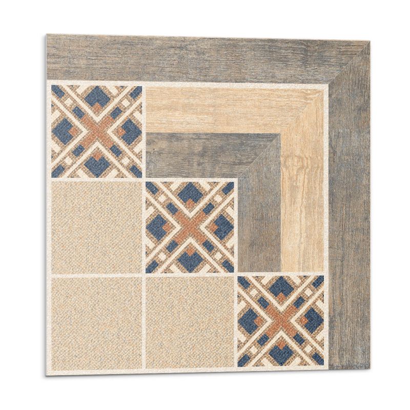 Kafelki samoprzylepne Wallfluent 50x50 cm Kanciaste motywy na płytkach 4 szt.