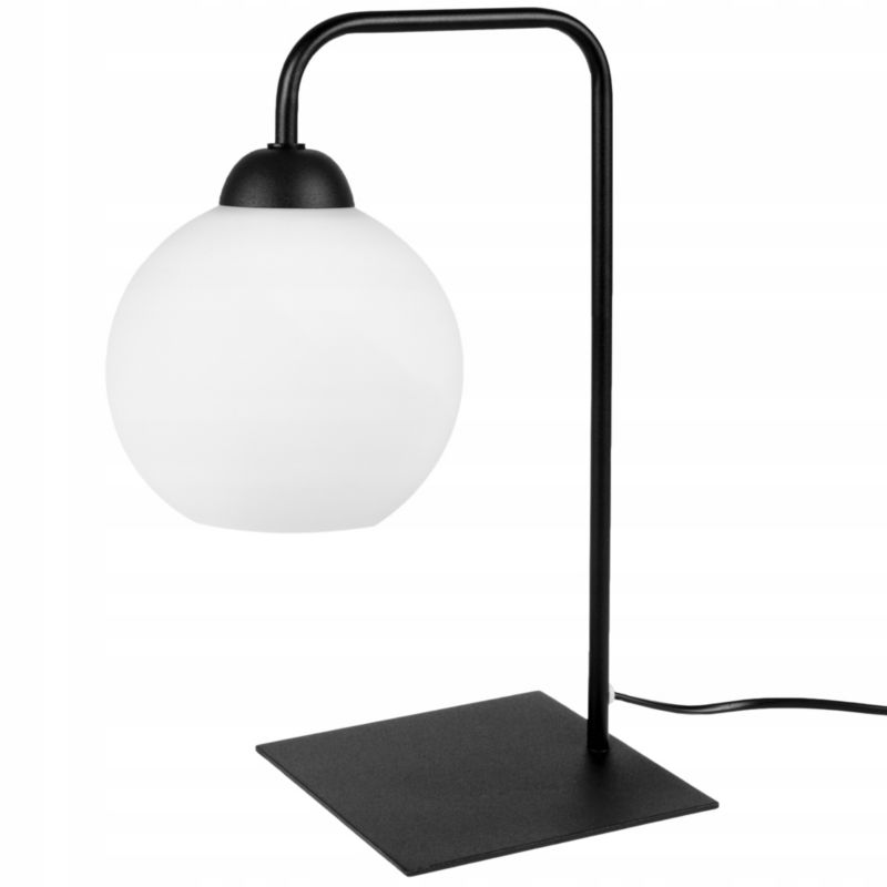 Lampa stołowa nocna biurkowa Light Home Eliza 1x E27 60W czarny/biały 1szt.