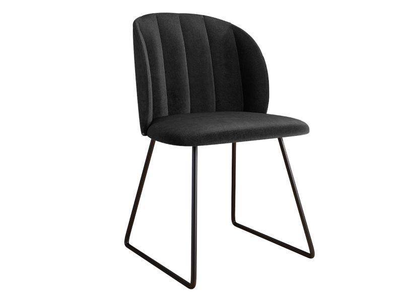 Krzesło MIRJAN 24 tapicerowane Tosiano 1 czarny 1 szt.