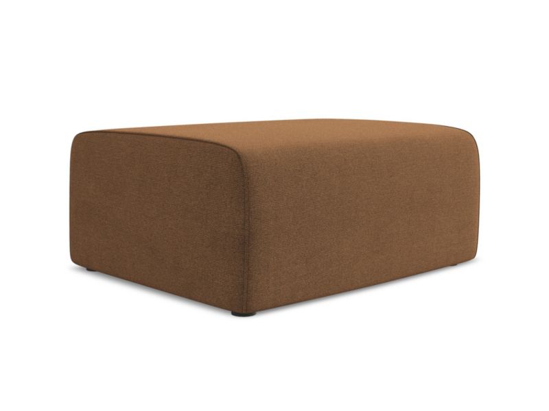 Pufa LaMiaSofa CASERTA z tkaniny strukturalnej 90x60 cm terakota 1 szt.