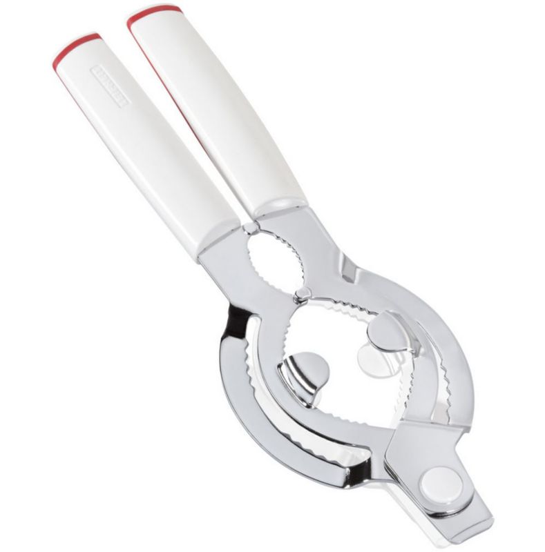 Otwieracz do słoików i butelek Leifheit biały, stalowy, 30 cm, zmywarka, 3 lata gwarancji, 1 szt.