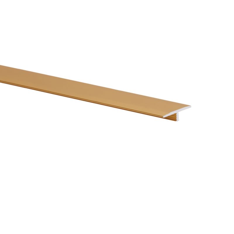 Profil łączący aluminiowy gładki 1000 x 29 x 8 x 2 mm złoty