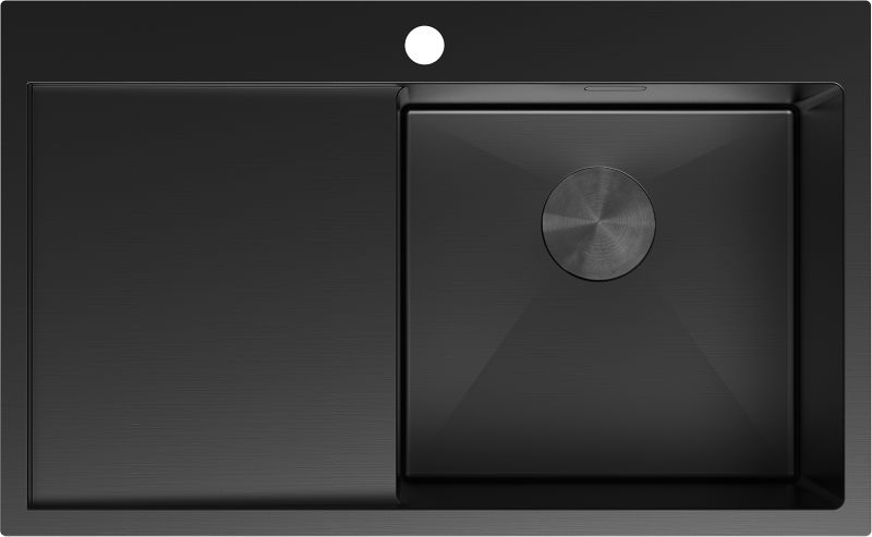 Zlewozmywak stalowy wpuszczany Mexen Exar czarny 780x480 mm 1-komorowy 1 szt.