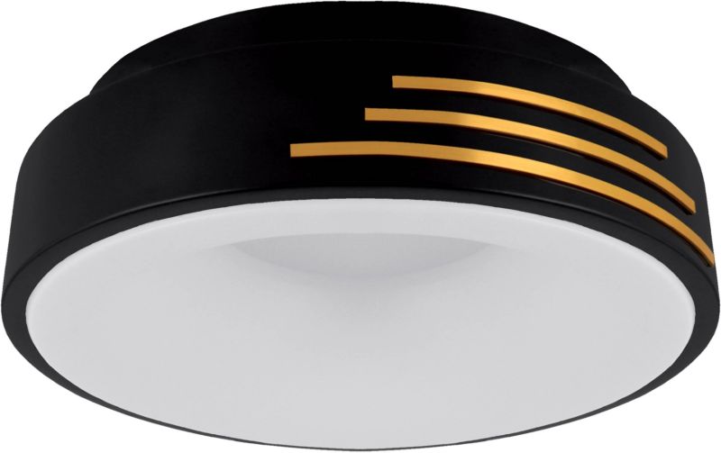 Plafon Struhm Librus 1670 lm 4000 K czarny / złoty