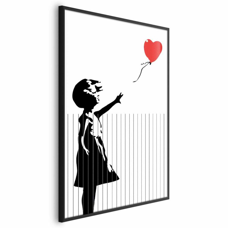 Plakat Artgeist Pocięty Banksy 60x90 cm z ramą czarną 1 szt