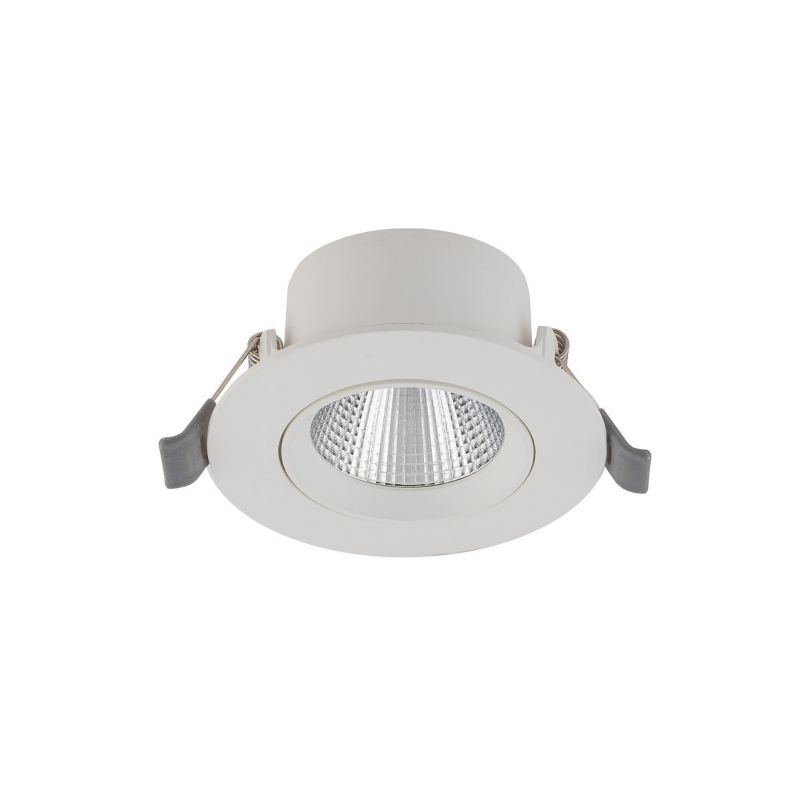 Oprawa sufitowa wpuszczana Nowodvorski Lighting Egina biała LED 5W 4000K 370lm ruchoma IP20 wym: 9 x 9 cm okrągła - 1 szt.