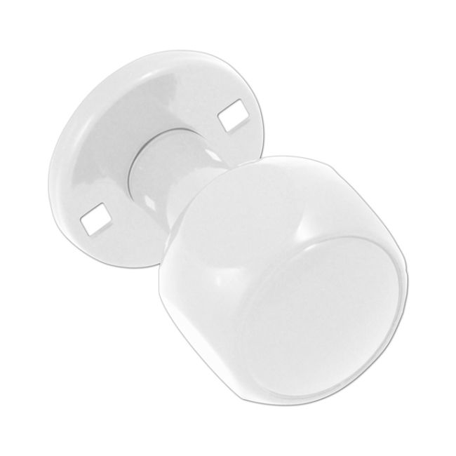 Gałka obrotowa aluminium biała