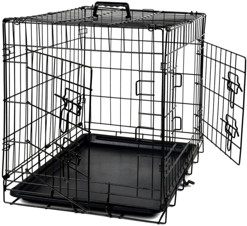 Klatka kennelowa dla zwierząt FUNFIT HOME&OFFICE transporter kojec dla psa kota 70x107x78cm czarna XXL 1 szt.