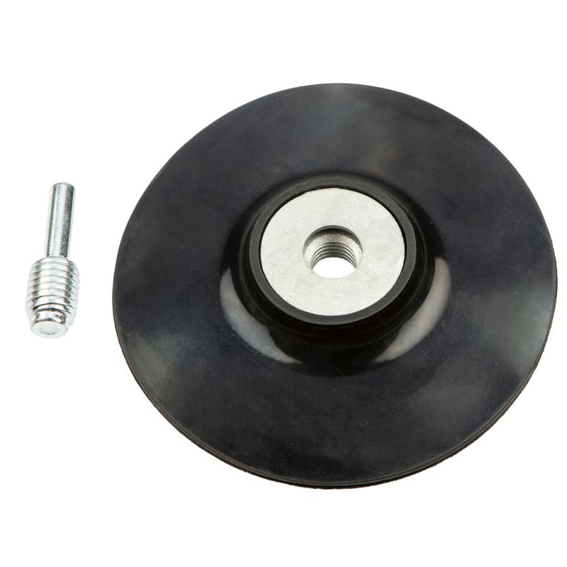 Tarcza elastyczna GRAPHITE z rzepem 125 mm x M14 + trzpień 1 szt