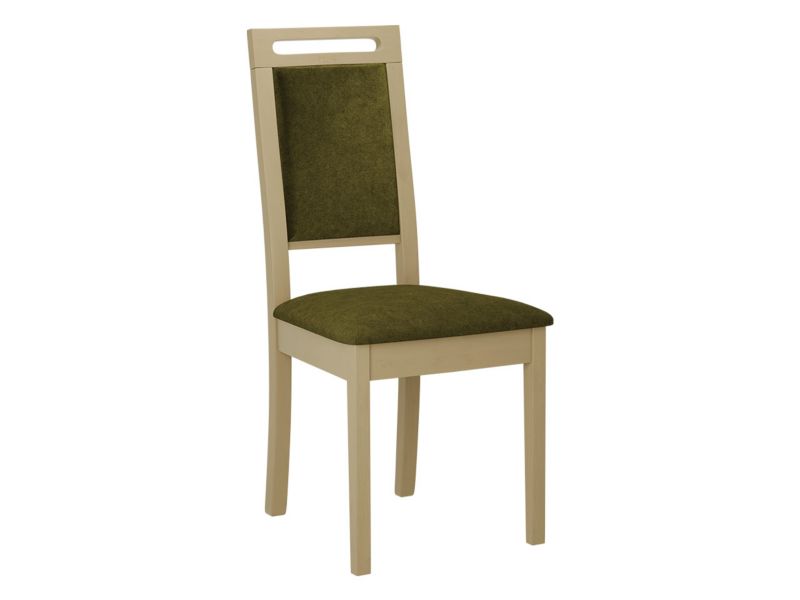 Krzesło MIRJAN 24 tapicerowane Roma XV dąb sonoma/aksamit ciemna oliwka 1 szt.