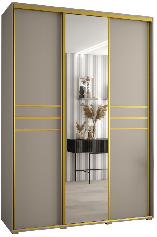 Szafa przesuwna Abiks 45 wysoka Dakota 11 180 kaszmir+kaszmir+złot 1 szt