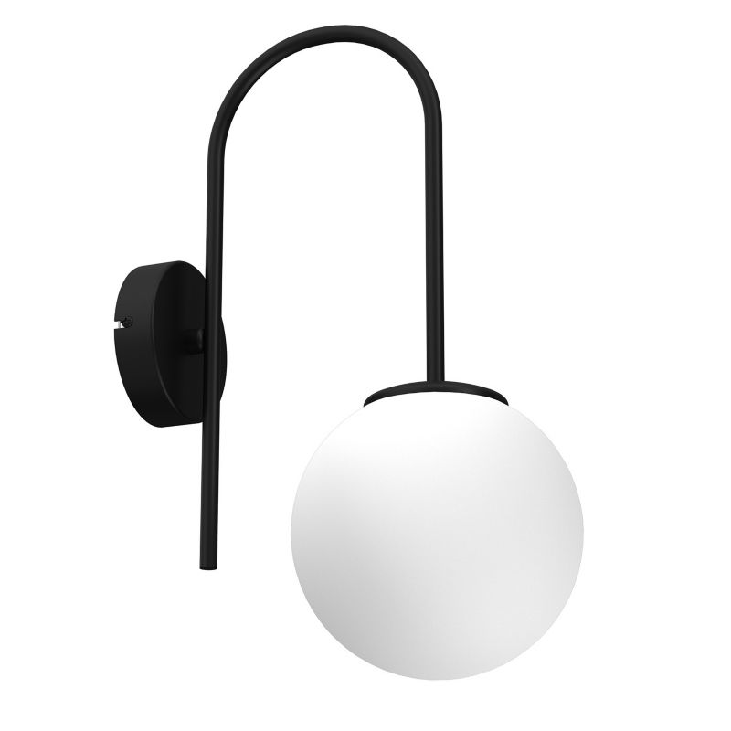 Kinkiet ścienny Luminex Cambridge czarny mat-biały 1 x E14 x 15W IP20 wym: 34 x 16 x 26 cm - 1 szt.