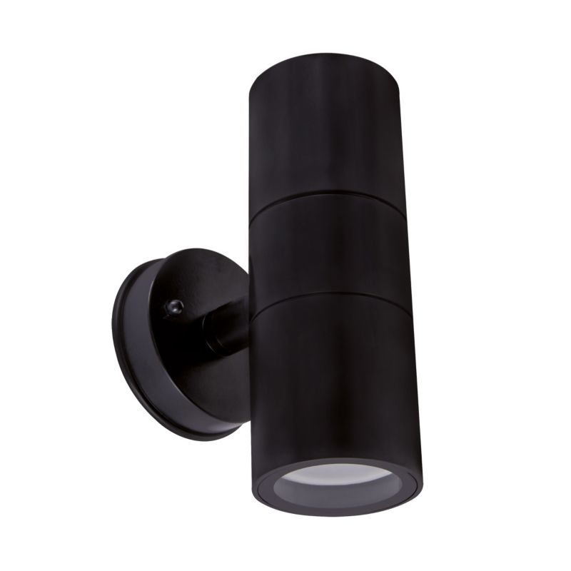 Kinkiet ścienny zewnętrzny Struhm Gordon czarny 2 x GU10 x IP54 wym: 16 x 7,7 x 11,5 cm - 1 szt.