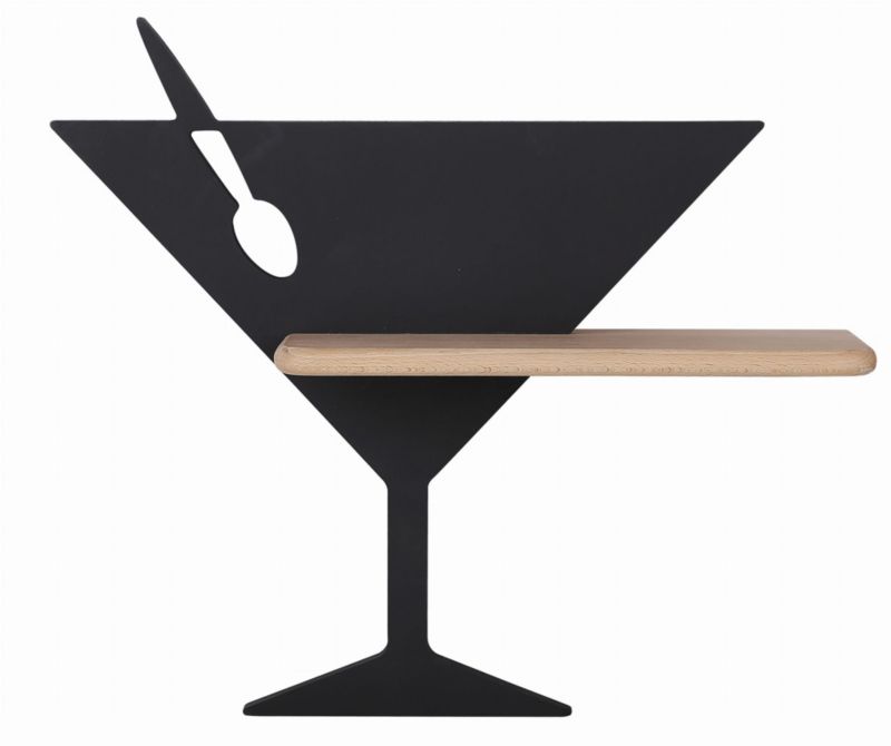 Kinkiet Candellux Piccolo jasne drewno z czarnym LED 4W 4000K 200lm IP20 wym: 33 x 37,5 x 12 cm - 1 szt.