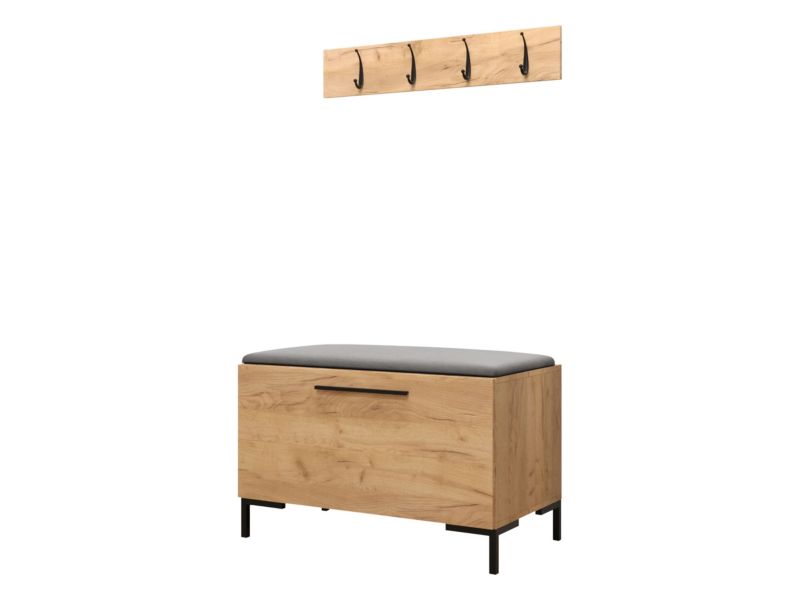 Garderoba MIRJAN 24 Zilion VIII dąb craft + szary 1 kpl.