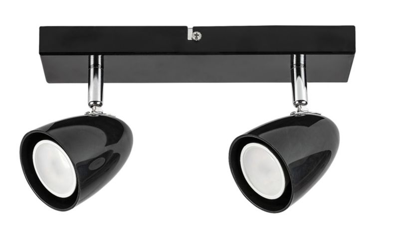 Spot Rabalux Perico czarny 2 x GU10 x IP20 wym: 15 x 26 x 7 cm - 1 szt.