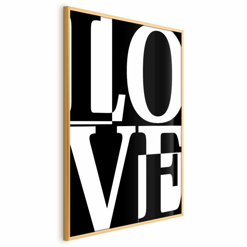 Plakat Artgeist Miłość 40x60 cm z ramą złotą 1 szt