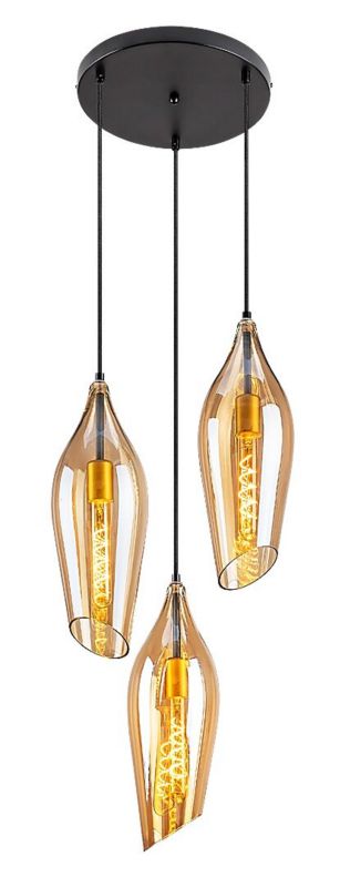 Lampa wisząca Rabalux Vera chromowana wym: 120 x 64,5 x 7 cm 3xE27 x 1 szt.