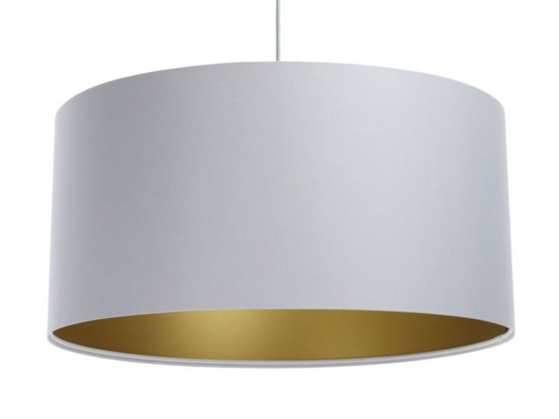 Lampa Bps Koncept wisząca MODERN 40 szara/złota 1 szt