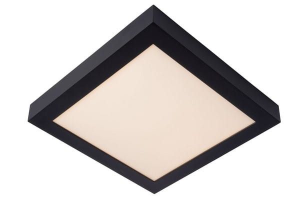 Plafon sufitowy nowoczesny Lucide Brice biało-czarny LED 30W 3000K 2174lm IP44 wym: 3,9 x 30 x 30 cm akryl - 1 szt.