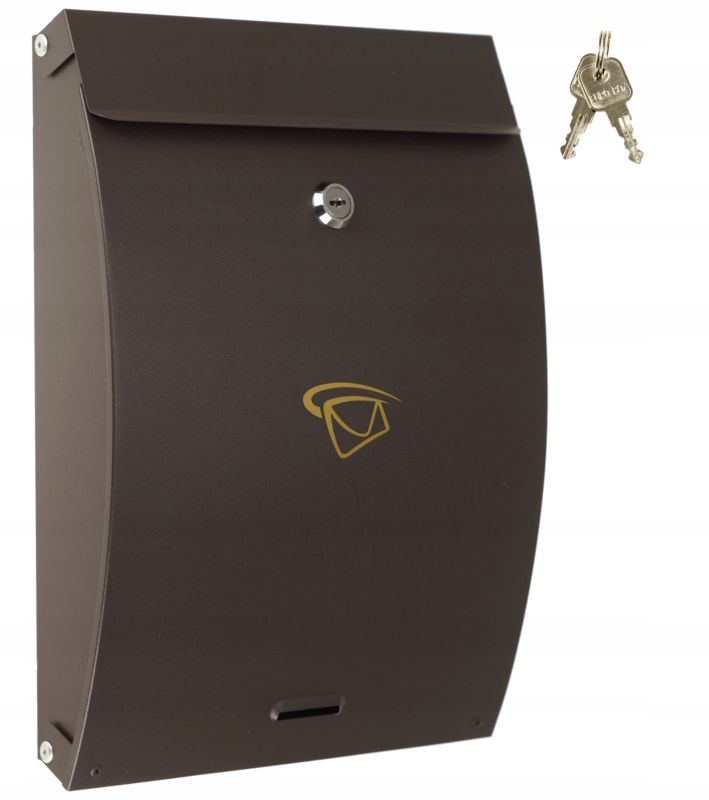Skrzynka Na Listy Pocztowa FEINZ Wrzutnik 35 X 25 Cm Duża Brąz 1 szt.