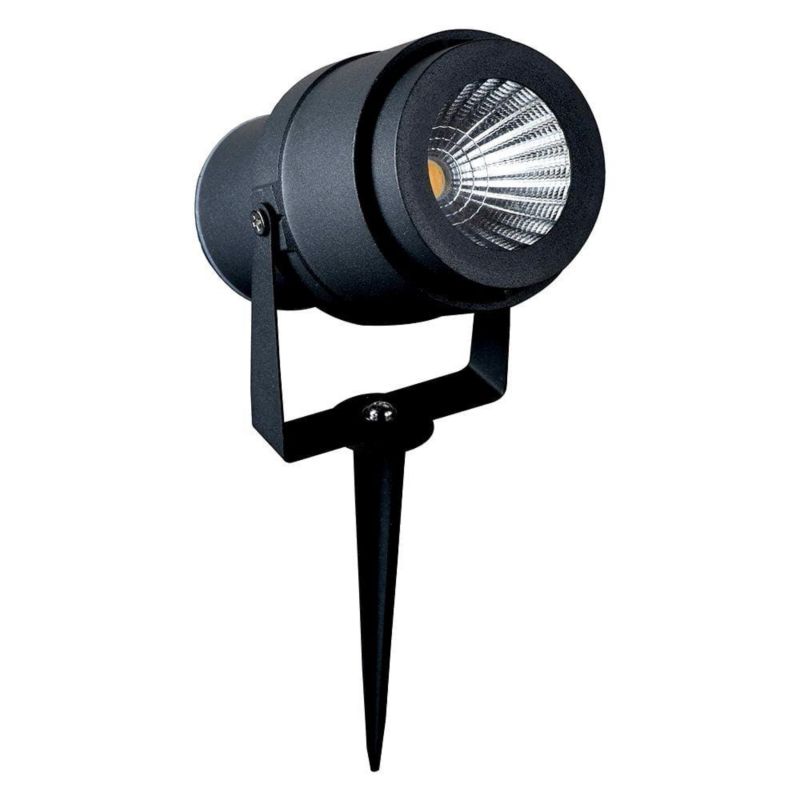 Lampa gruntowa wbijana V-TAC 857 czarna LED 12W 3000K 880lm IP65 wym: 25,5 x 7,3 cm aluminium - 1 szt.