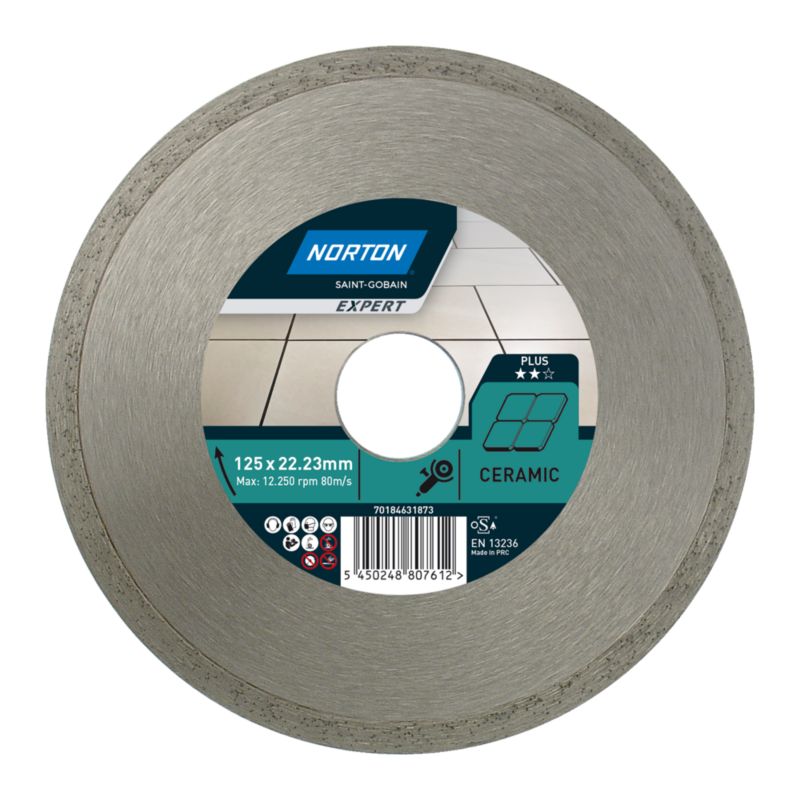 Tarcza diamentowa Norton Expert CERAM do ceramiki 125 x 22,23 mm