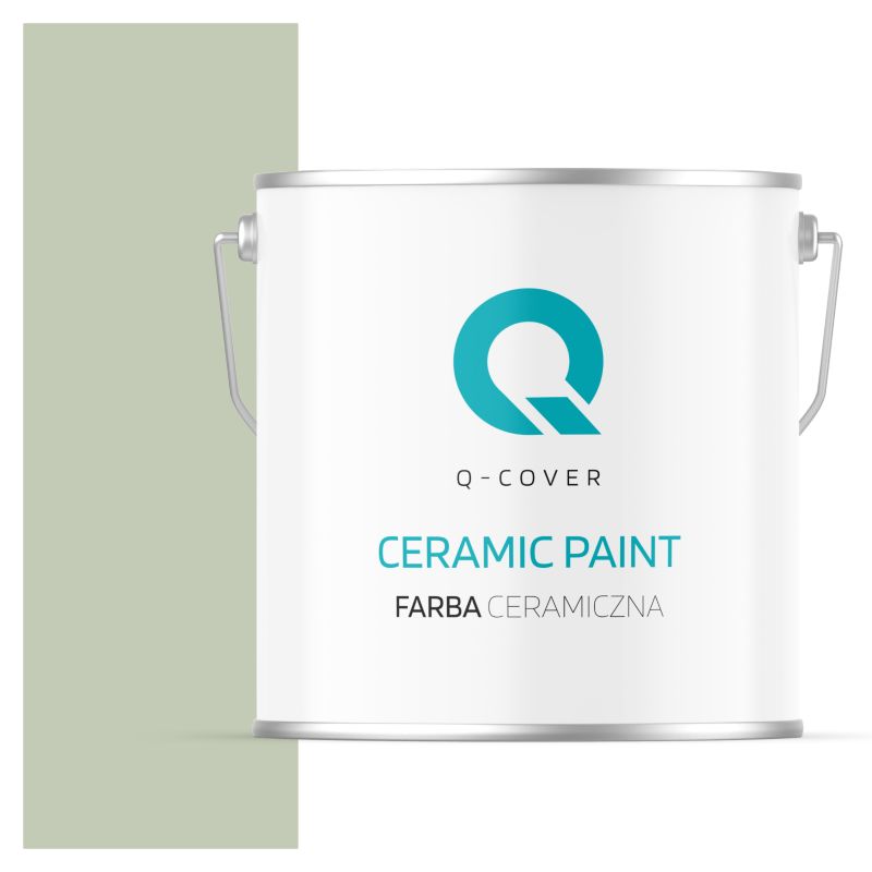 Farba Ceramiczna Do Ścian i Sufitów Q-Cover Zielony jasny H2157 Głęboki Mat 5L