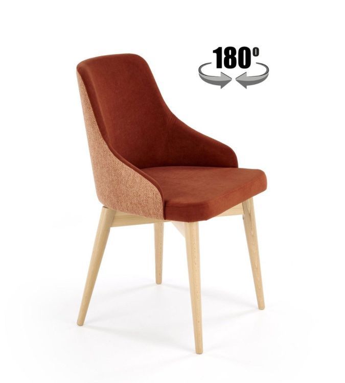 Krzesło Halmar tapicerowane MALAGA cynamonowe obracane 1 szt