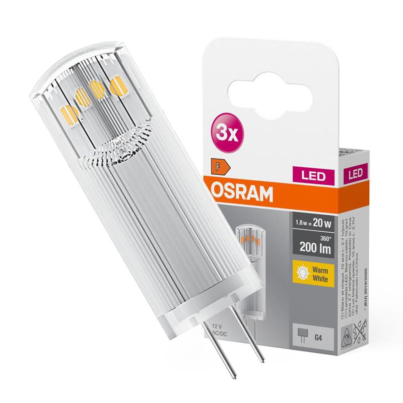 Żarówka LED Osram Kapsułka G4 1.8W 200lm 2700K 12V 320st 3 szt.
